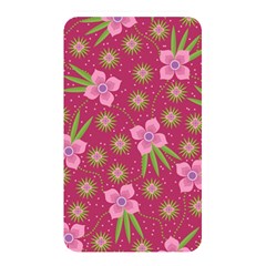 Flower Background Pattern Pink Memory Card Reader (rectangular)