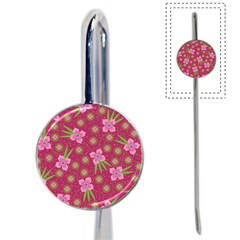 Flower Background Pattern Pink Book Mark