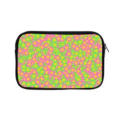 Pink Flower Background Green Pattern Apple MacBook Pro 13  Zipper Case