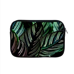 Calathea Leaves Strippe Line Apple Macbook Pro 15  Zipper Case by Ravend