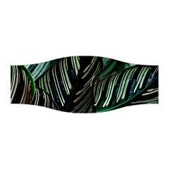 Calathea Leaves Strippe Line Stretchable Headband