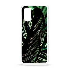 Calathea Leaves Strippe Line Samsung Galaxy S20 6 2 Inch Tpu Uv Case by Ravend