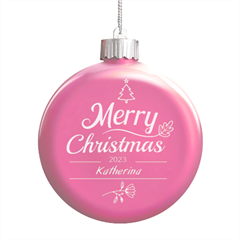 Christmas - LED Glass Round Ornament