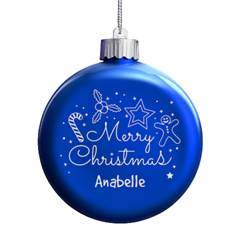 Christmas - LED Glass Round Ornament