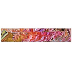 Abstract Crosscurrents Smudged Vibrance Large Premium Plush Fleece Scarf  by kaleidomarblingart