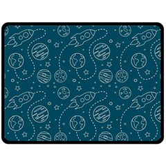 Space Seamless Pattern Two Sides Fleece Blanket (large) by Bedest