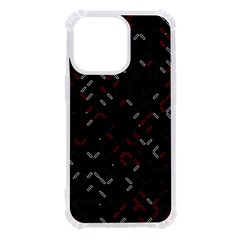 Abstract Dark Pattern Minimal Iphone 13 Pro Tpu Uv Print Case by Bedest
