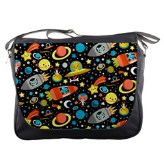 Space Pattern Messenger Bag by Bedest