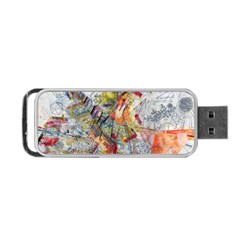 Abstract Background Pattern Portable Usb Flash (two Sides)