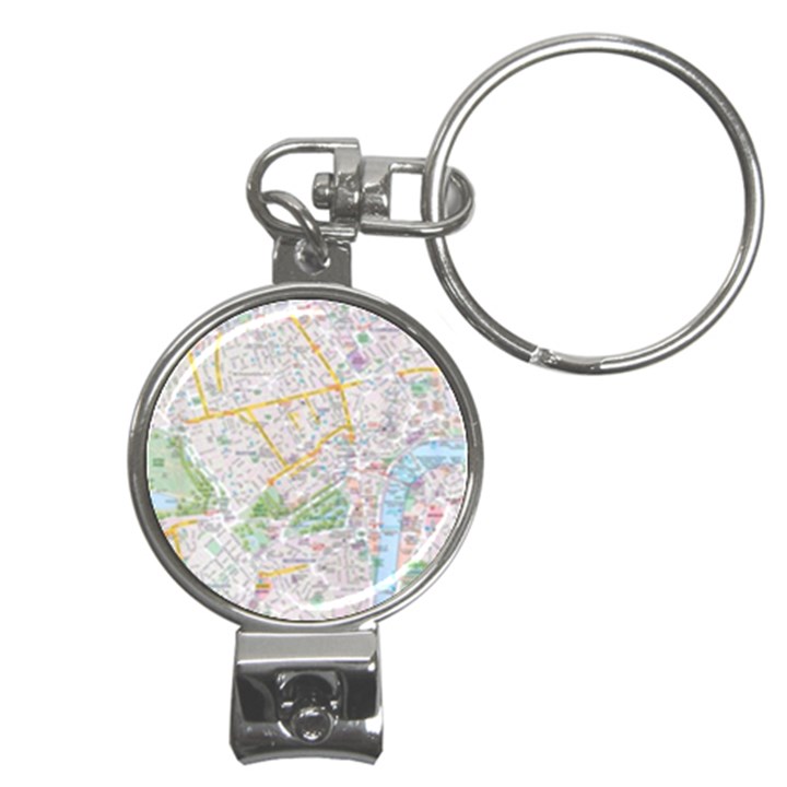 London City Map Nail Clippers Key Chain