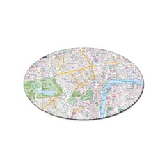 London City Map Sticker (oval) by Bedest