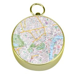 London City Map Gold Compasses by Bedest