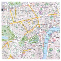 London City Map Wooden Puzzle Square by Bedest