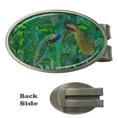 Peacock Paradise Jungle Money Clips (oval) 