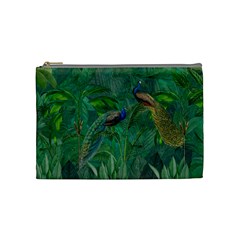 Peacock Paradise Jungle Cosmetic Bag (Medium)