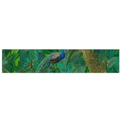 Peacock Paradise Jungle Small Premium Plush Fleece Scarf by Bedest