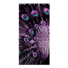Purple Peacock Shower Curtain 36  X 72  (stall)  by Bedest