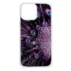 Purple Peacock Iphone 13 Pro Max Tpu Uv Print Case