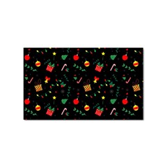 Christmas Pattern Texture Colorful Wallpaper Sticker Rectangular (100 Pack) by Ravend