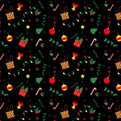 Christmas Pattern Texture Colorful Wallpaper Play Mat (square) by Ravend