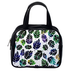 Leaves Watercolor Ornamental Decorative Design Classic Handbag (one Side)