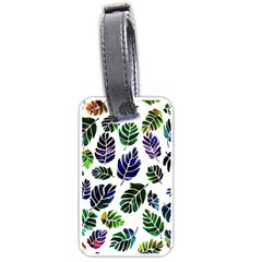 Leaves Watercolor Ornamental Decorative Design Luggage Tag (one Side)