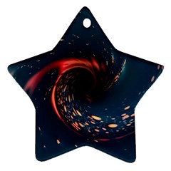 Fluid Swirl Spiral Twist Liquid Abstract Pattern Ornament (star) by Ravend