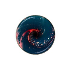 Fluid Swirl Spiral Twist Liquid Abstract Pattern Hat Clip Ball Marker (10 Pack) by Ravend