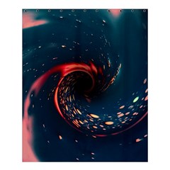 Fluid Swirl Spiral Twist Liquid Abstract Pattern Shower Curtain 60  X 72  (medium) 