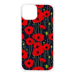 Background Poppies Flowers Seamless Ornamental Iphone 13 Tpu Uv Print Case