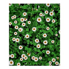 Daisies Clovers Lawn Digital Drawing Background Shower Curtain 60  X 72  (medium)  by Ravend