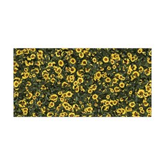 Sunflowers Yellow Flowers Flowers Digital Drawing Yoga Headband