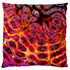 Fractal Black Texture Wallpaper Art Design Standard Premium Plush Fleece Cushion Case (one Side)