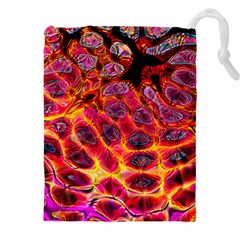 Fractal Black Texture Wallpaper Art Design Drawstring Pouch (4xl)