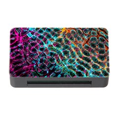 Fractal Abstract Waves Background Wallpaper Memory Card Reader With Cf