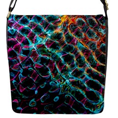 Fractal Abstract Waves Background Wallpaper Flap Closure Messenger Bag (s)