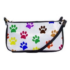 Pawprints-paw-prints-paw-animal Shoulder Clutch Bag