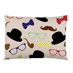 Moustache-hat-bowler-bowler-hat Pillow Case (two Sides)