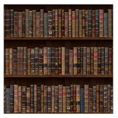 Old Bookshelf Orderly Antique Books Square Satin Scarf (36  X 36 ) by Ravend