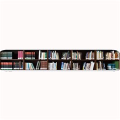 Book Collection In Brown Wooden Bookcases Books Bookshelf Library Small Bar Mat by Ravend