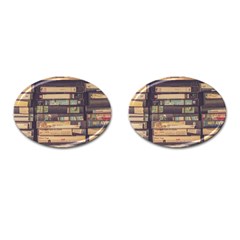 Books Antique Worn Spent Romance Antique Dealer Cufflinks (oval)