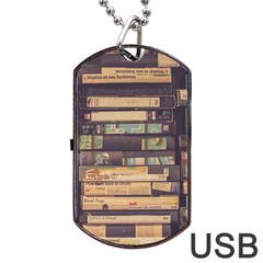 Books Antique Worn Spent Romance Antique Dealer Dog Tag Usb Flash (one Side)