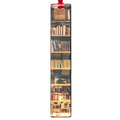 Books On Bookshelf Assorted Color Book Lot In Bookcase Library Large Book Marks