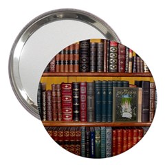 Books-library-bookshelf-bookshop 3  Handbag Mirrors by Ravend