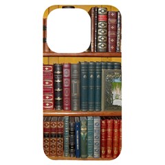 Books-library-bookshelf-bookshop Iphone 14 Pro Black Uv Print Case