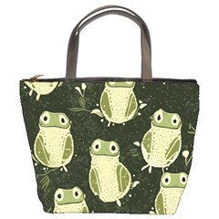Frog Pattern Bucket Bag by Valentinaart
