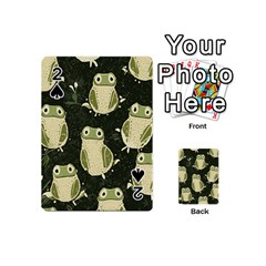 Frog Pattern Playing Cards 54 Designs (mini) by Valentinaart