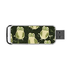 Frog Pattern Portable Usb Flash (one Side) by Valentinaart