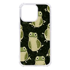 Frog Pattern Iphone 13 Pro Tpu Uv Print Case by Valentinaart