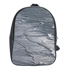 Atlantic Ocean Aerial View, Tierra Del Fuego, Argentina School Bag (large) by dflcprintsclothing